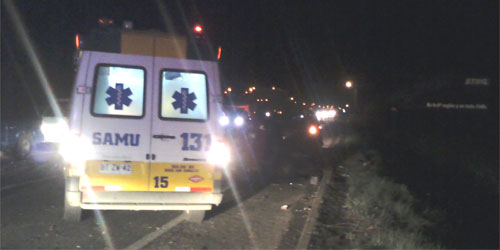 Angelino.cl - Un herido grave dejo accidente entre camión y automóvil en km 12 camino a Nacimiento (Ruta Los Ángeles-Nacimiento)