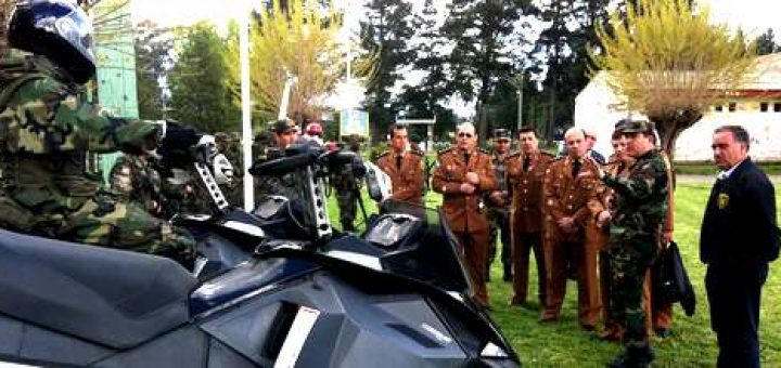 Los Ángeles - Polícia Militar de la Academia Polícial Militar do Guatupé Sao José Dos Pinhaís Estado de Paraná-Brasil visita Regimiento Reforzado de Infantería Nº 17