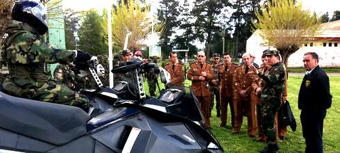 Los Ángeles - Polícia Militar de la Academia Polícial Militar do Guatupé  Sao José Dos Pinhaís Estado de Paraná-Brasil visita Regimiento Reforzado de Infantería Nº 17