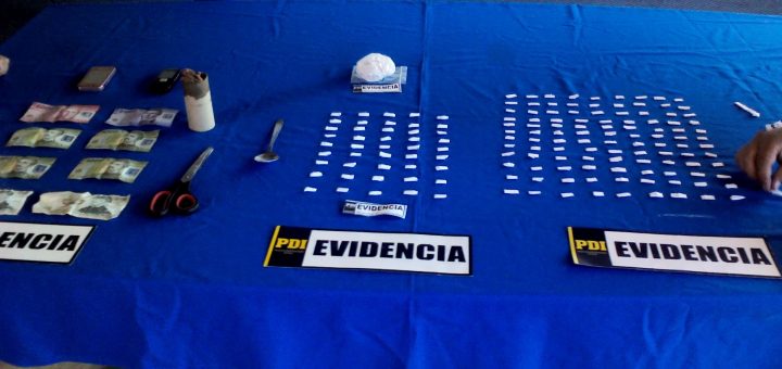 400 dosis de cocaína base portaban 3 microtraficantes detenidas por la PDI en Los Ángeles
