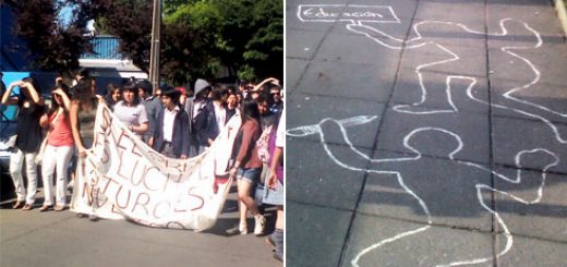 Estudiantes angelinos realizan marcha en adhesión a movilización latinoamericana por la educación en Chile