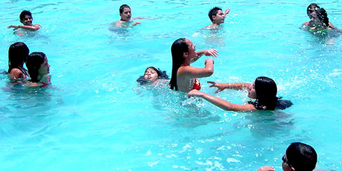 Apertura de temporada piscina municipal de Los Ángeles