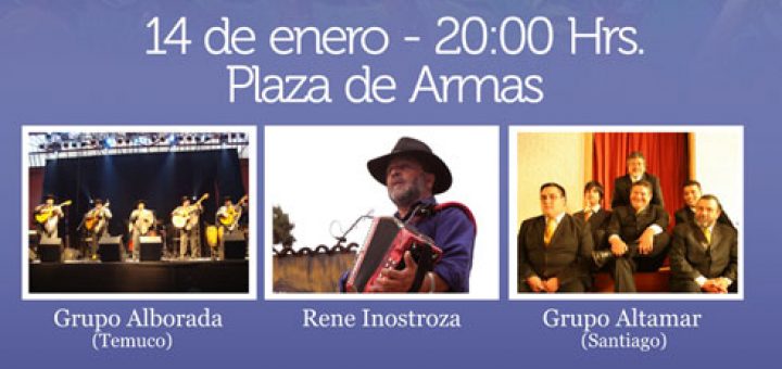 Los Ángeles; Muestra Campeones Nacionales de Cueca en Plaza de Armas
