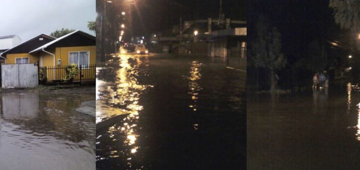 Lluvia torrencial de verano provoca anegamientos de viviendas, locales comerciales y el desborde de estero En Los Ángeles