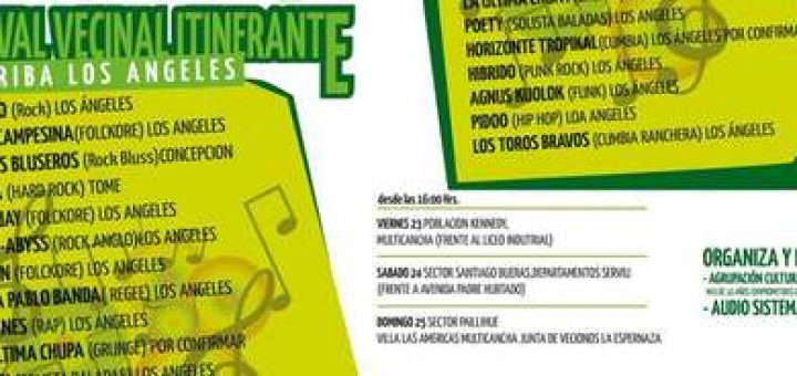 Festival Vecinal de Música Itinerante ¡Arriba Los Ángeles!