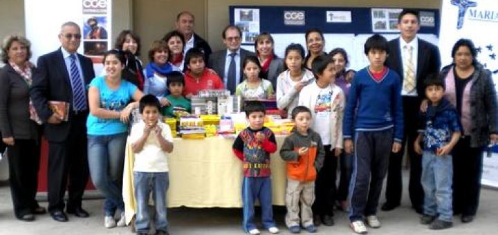 Trabajadores de CGE Distribución de Los Angeles entregan ayuda a niños de casa de acogida María Ayuda