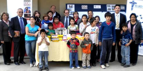Trabajadores de CGE Distribución de Los Angeles entregan ayuda a niños de casa de acogida María Ayuda