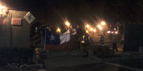 Durante esta noche comenzaron a retirar el cierre de Plaza de Armas de Los Ángeles