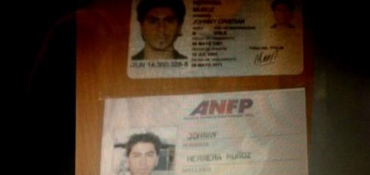 Recuperan cartera con documentación del arquero de la U, Johnny Herrera, que habían sustraído a su madre