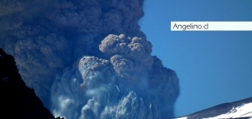 proceso aparentemente eruptivo que esta mostrando el Vólcan Copahue en la comuna de Alto Bío-Bío