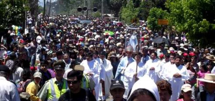 Masiva peregrinación a la Fiesta de la Purísima en San Carlos Purén