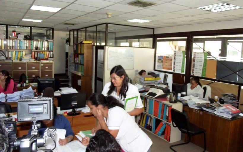 En la fotografía la oficina de Recursos Humanos del Hospital de Los Ángeles, donde se descubrió el fraude.