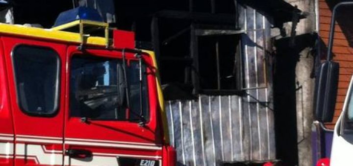 Tragedia en San Rosendo; Incendio deja como saldo dos menores y un adulto fallecidos